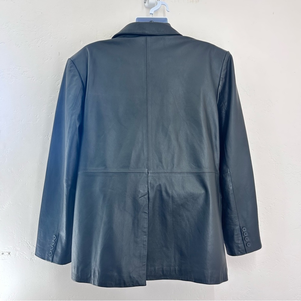 Guide Gear Men’s Black Leather Blazer Jacket Size L Classic Western - Picture 8 of 11